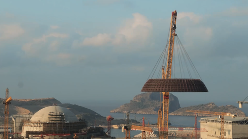 Montaje de la ZNO del primer bloque de la central nuclear "Akkuyu"