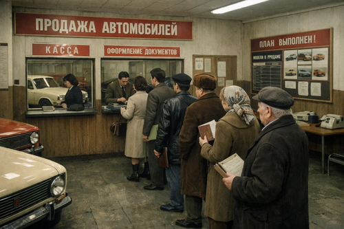 El coche en la URSS: ahorrar y esperar