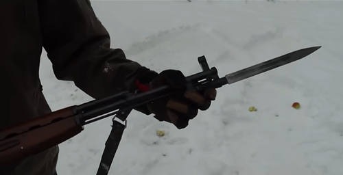 СКС со штыком