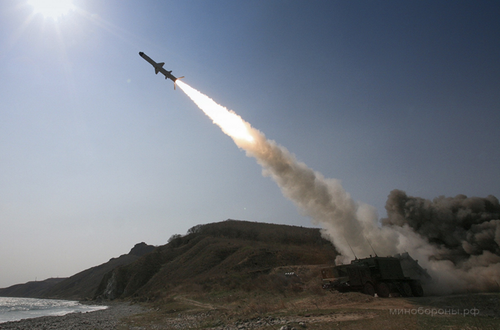 Launch of the Bal coastal missile system