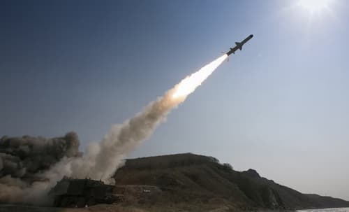 Launch of the Bal coastal missile system