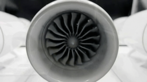 Copy of the PD-14 aircraft engine made of resin