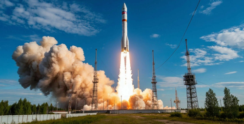 Russian Aerospace Forces Launched "Soyuz-2.1a" from Plesetsk