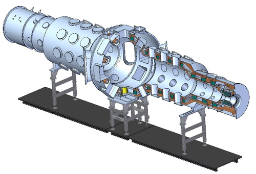 Magnetic system and vacuum chamber of the central cell of GDTL