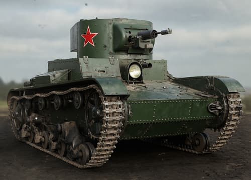 Советский телетанк ТТ-26. Архивные кадры