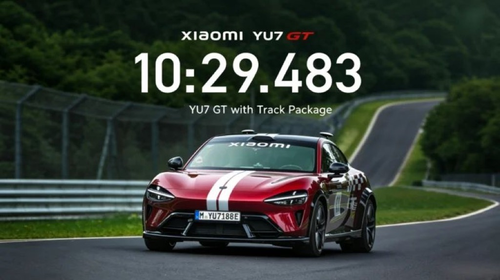 Xiaomi YU7 GT en el circuito de Nürburgring