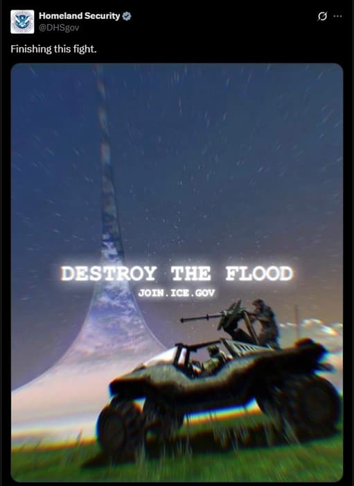 Termina esta batalla. Destruye el Flood.