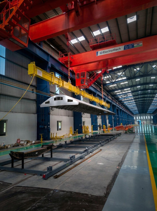 Producción en la empresa india Kinet Railway Solutions