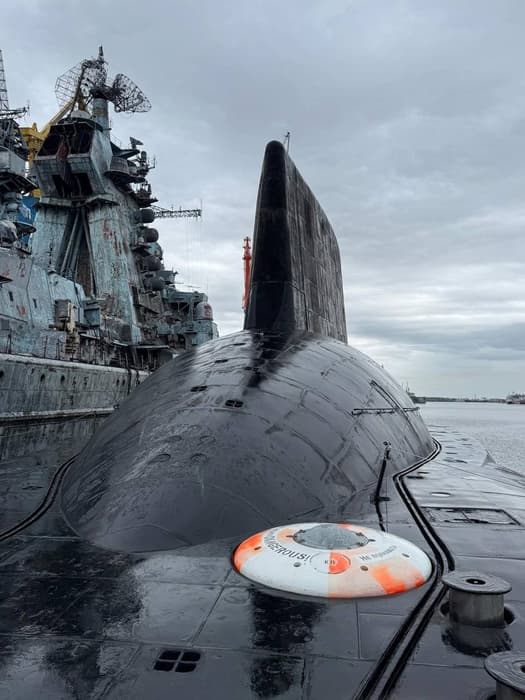 Crucero "Almirante Ushakov" y submarino "Dmitri Donskói"