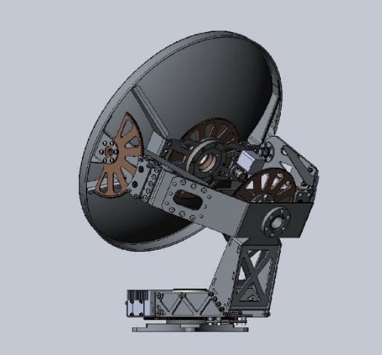 Diagram of the "Prisma-2" satellite communication station
