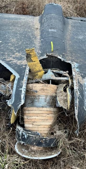 Дрон-камикадзе «Герани-2» из дерева и металла