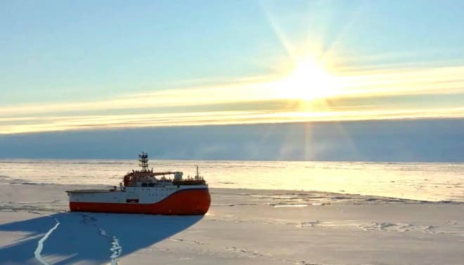 ЛСП «Северный полюс» в точке назначения.&nbsp;