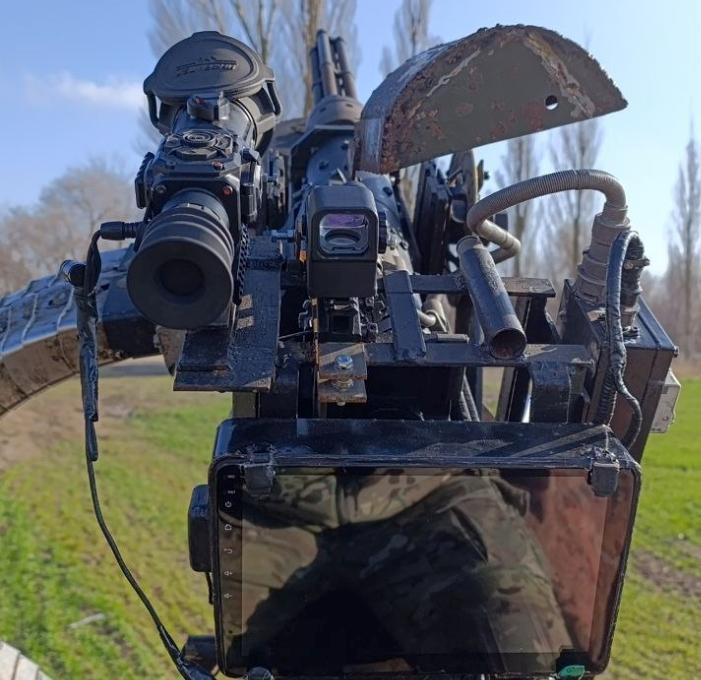 YakB-12.7 machine gun on a pickup truck