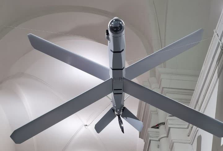 Беспилотник «Ланцет-3» в Военно-историческом музее артиллерии, инженерных войск и войск связи в Санкт-Петербурге