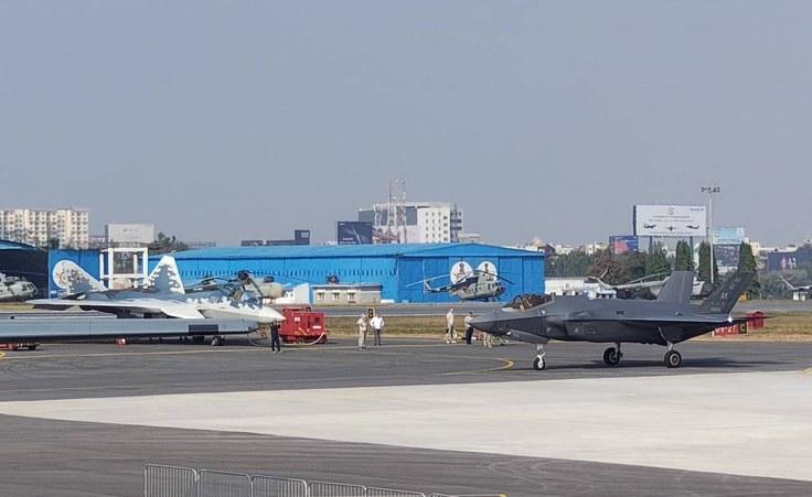 Cazas Su-57 y F-35