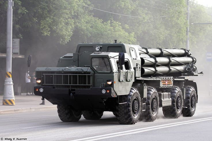 Боевая машина 9А54 РСЗО 9К515 «Торнадо-С»