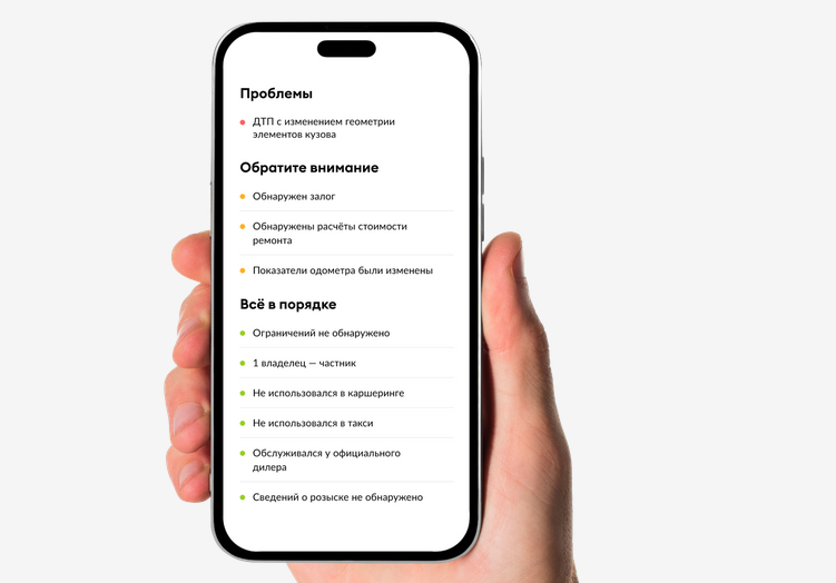 Примерный образец отчёта от&nbsp;«Автотеки».