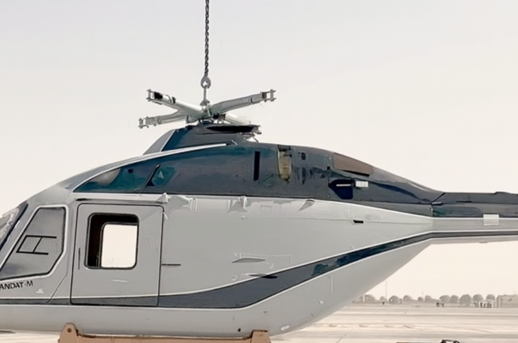 Ansat helicopter arrived at the air show