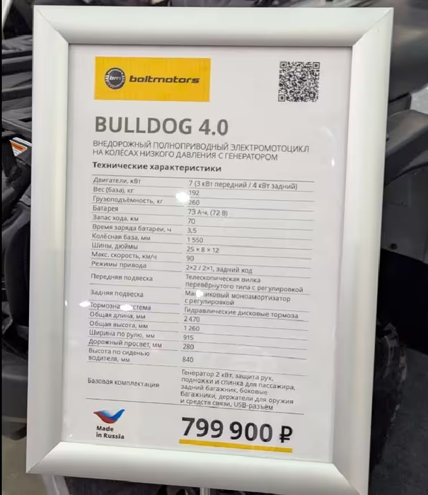 Характеристики Bulldog 4.0