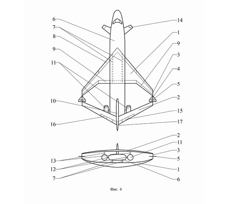Концепт самолёта с замкнутой схемой крыла