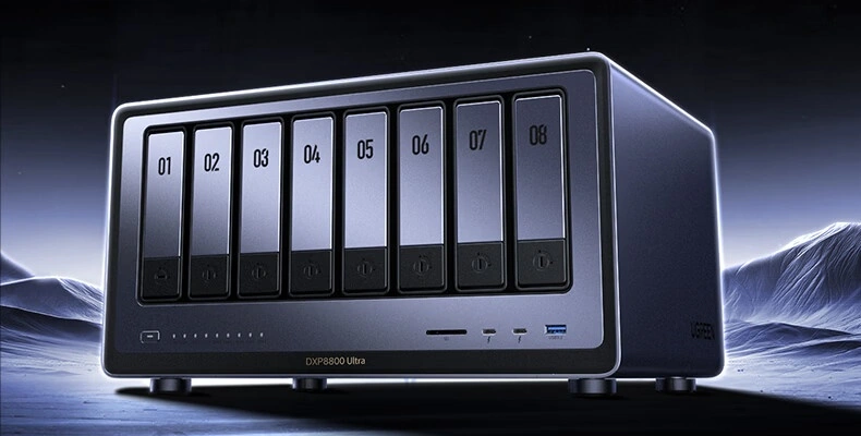 Представлены NAS Ugreen DXP6800 Ultra и DXP8800 Ultra с Intel Core 7 150U и портами 10GbE Представлены NAS Ugreen DXP6800 Ultra и DXP8800 Ultra с Intel Core 7 150U и портами 10GbE
