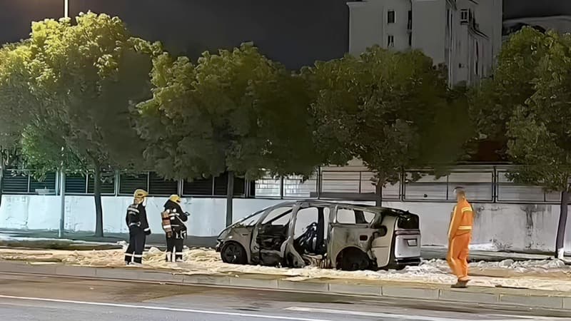 Сгоревший&nbsp;Li Auto&nbsp;