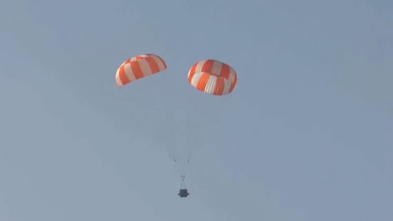 India is testing parachutes for its first manned space flight in history in 2027