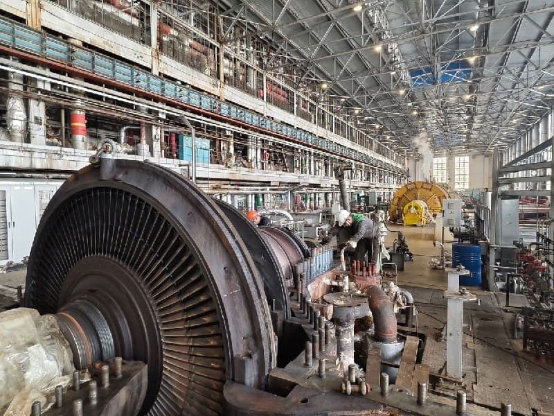 turbina de la central térmica de Argayash