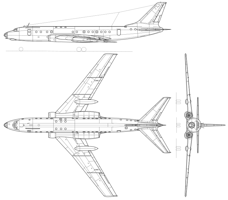 Tu-104 scheme