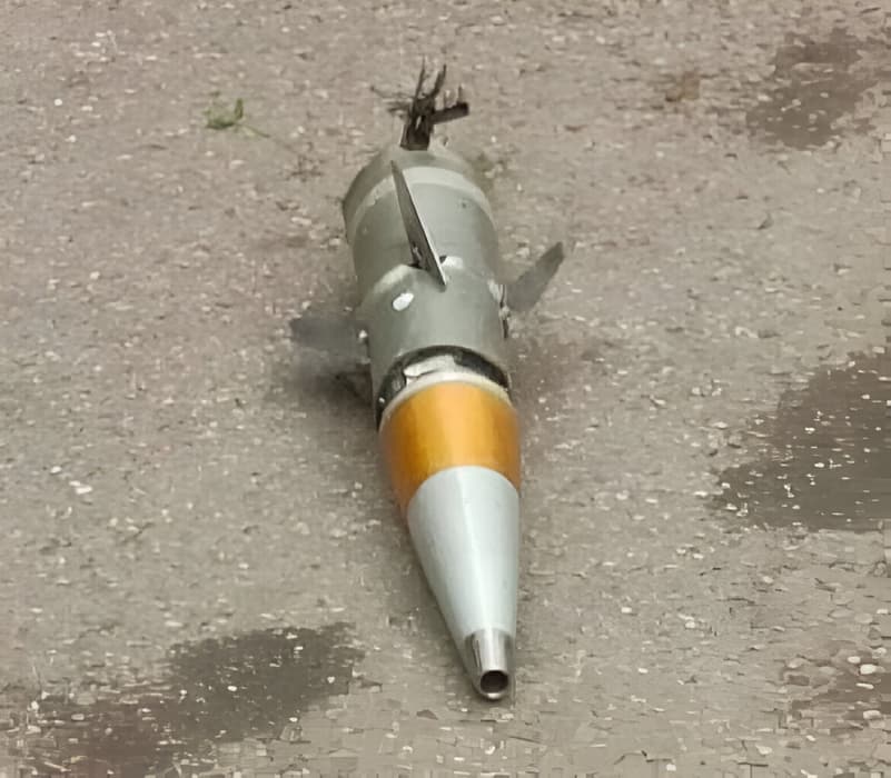 Debris of the TKB-1055 "Gvozd" anti-aircraft missile