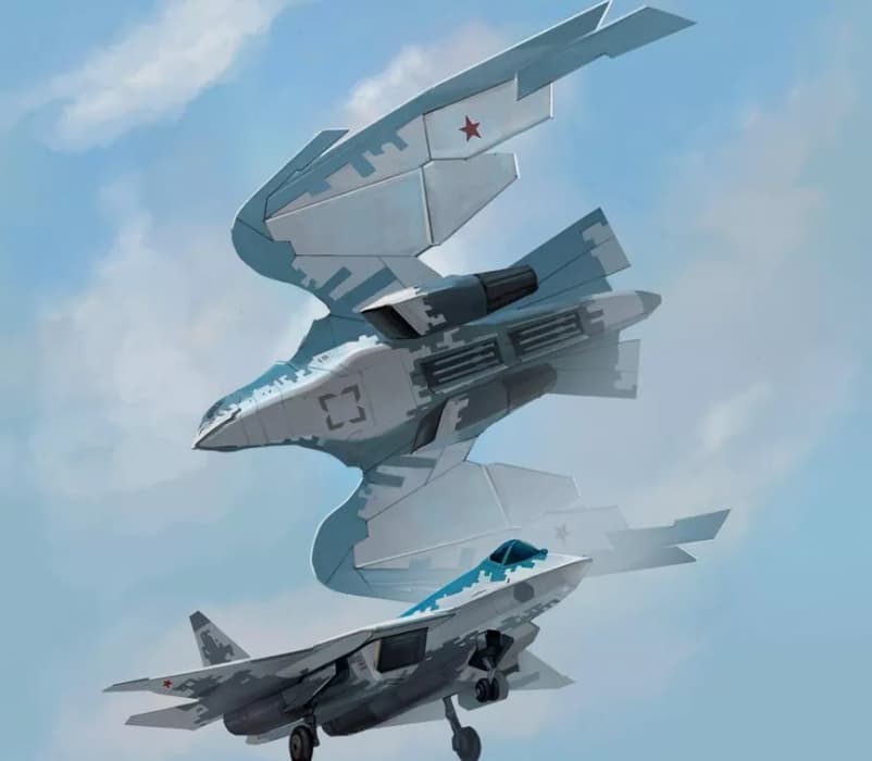 Су-57 в образе стальной птицы
