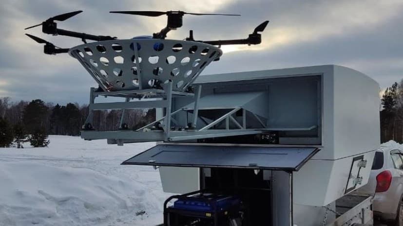 Беспилотник-ретранслятор на базе пикапа (опытная разработка СТК)