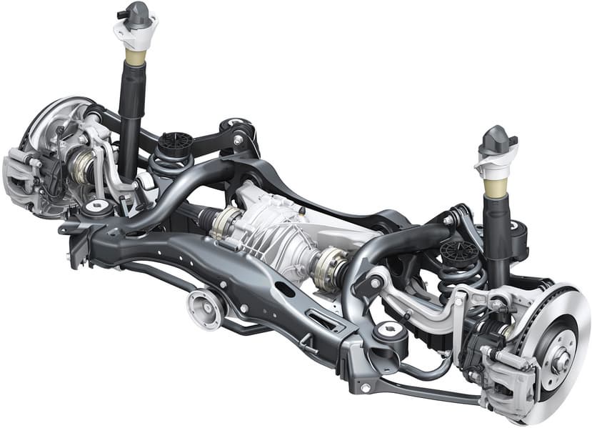 Задняя подвеска Audi A4 8W quattro