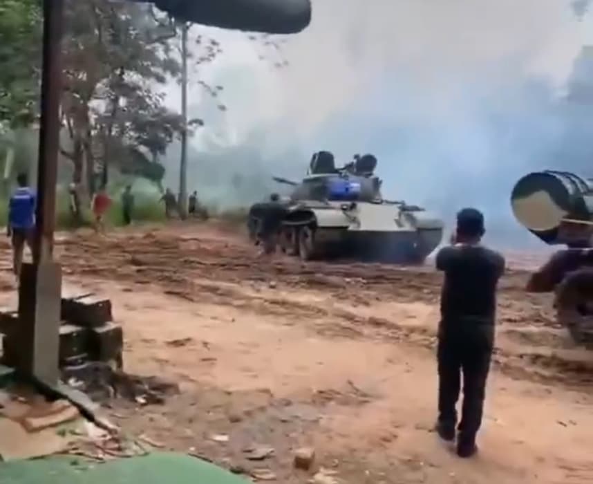 Т-55 на вооружении армии Камбоджи 