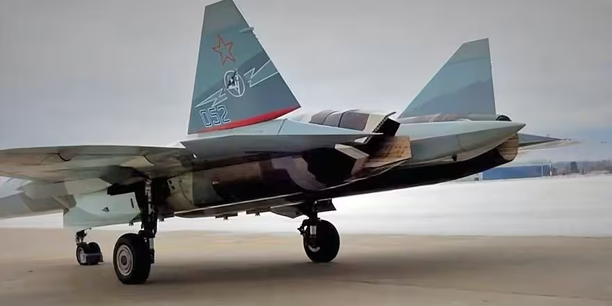Su-57 with AL-41F1 engines