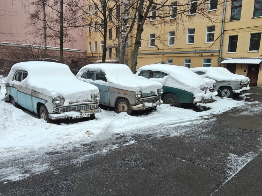 Collection of retro cars