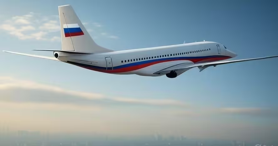 Иллюстрация российского сверхзвукового самолёта будущего