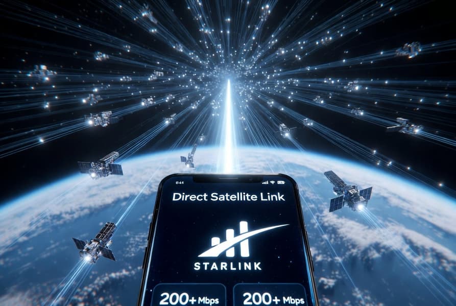 Прямая связь со спутника в смартфоне: T-Mobile расширила спутниковую связь Starlink Mobile за пределы США