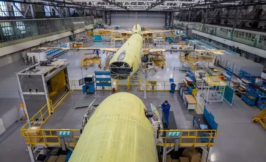 MC-21 in the assembly shop