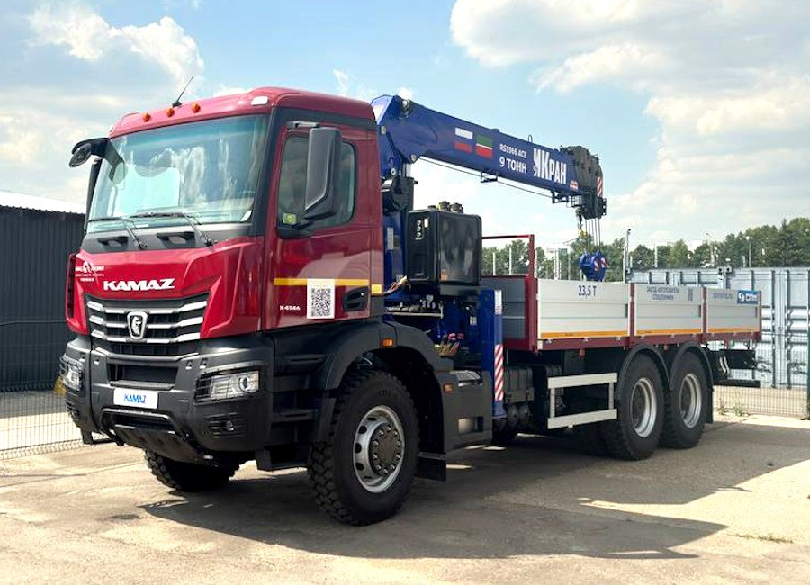 KAMAZ-6595 with "IKran" RS1966 ACE CMU