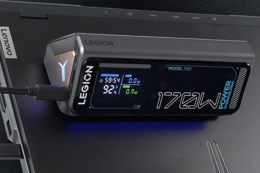 Lenovo Legion PB9: мощный внешний аккумулятор на 170 Вт для игровых ноутбуков