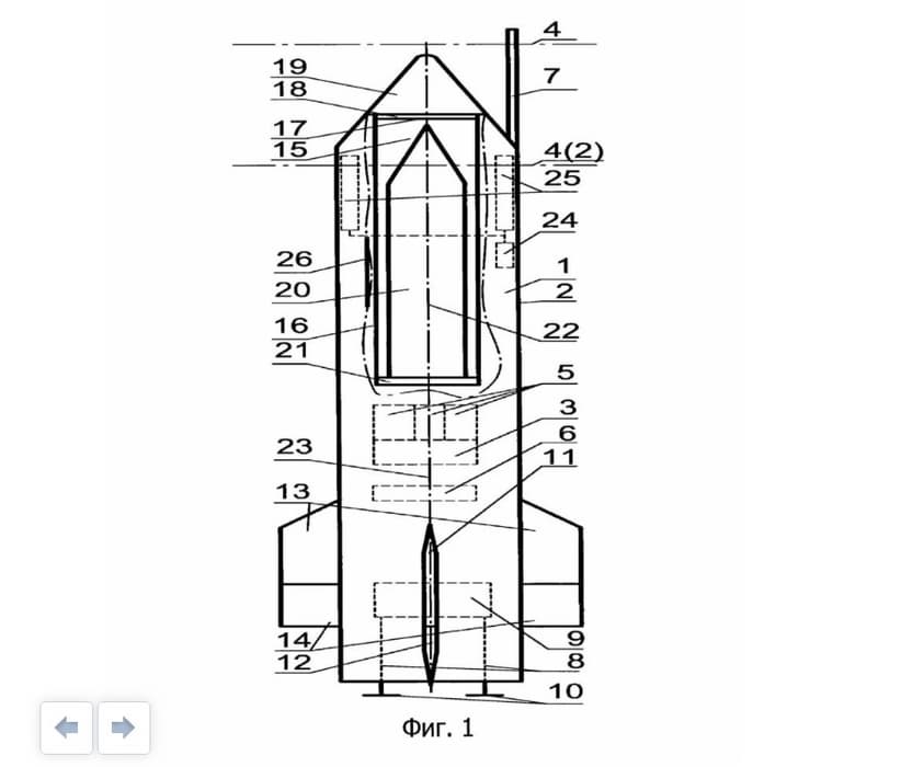 Концепт подлодки с с двумя рабочими положениями корпуса