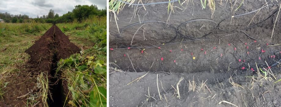 Укладка кабелей на полигоне «Ключи»