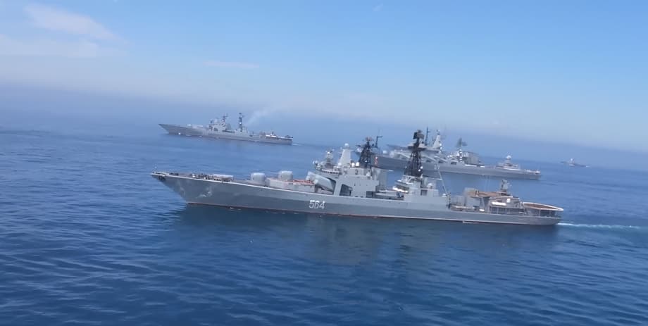 Более 150 боевых кораблей ВМФ России вышли на учения «Июльский шторм»