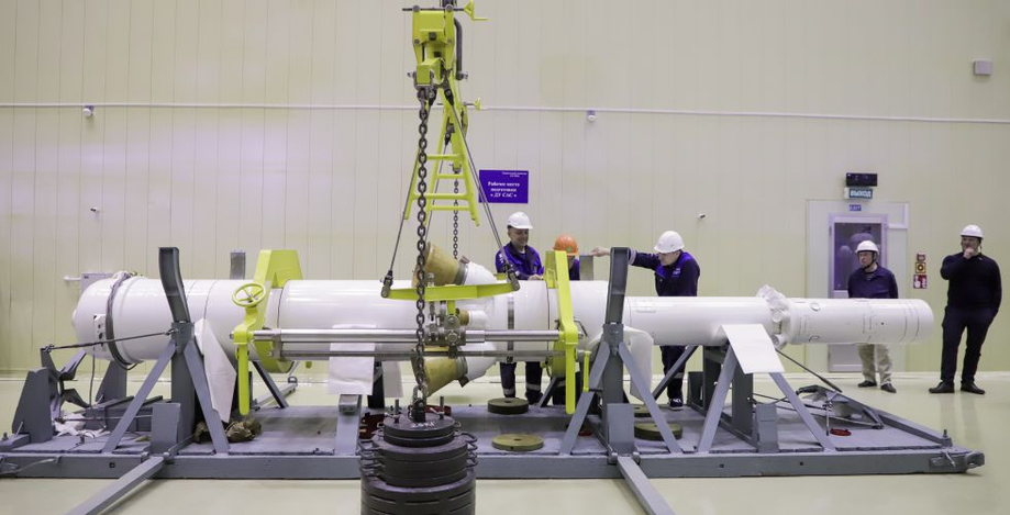 Soyuz-2.1a rocket with Soyuz MS-27 spacecraft