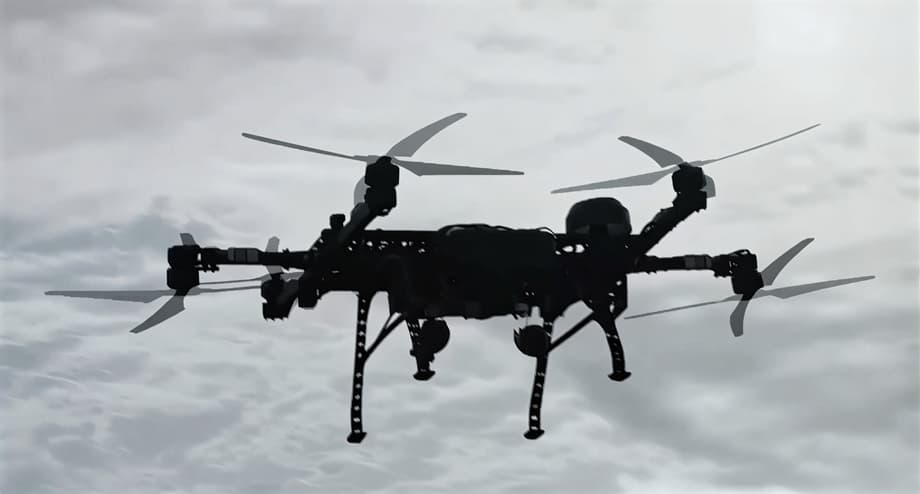 Heavy drone "Hexa-Crane"