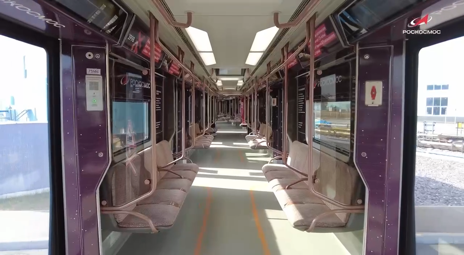 Interior del nuevo tren "Roscosmos"