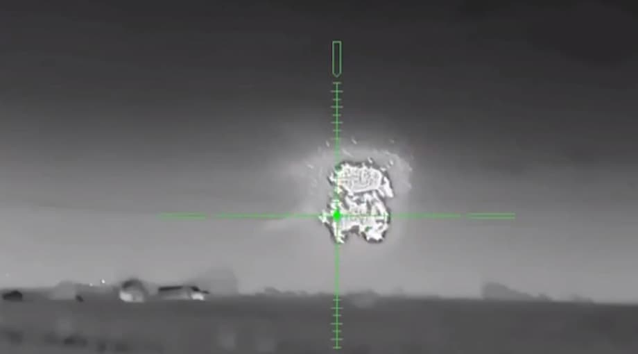 Момент взрыва FPV-дрона