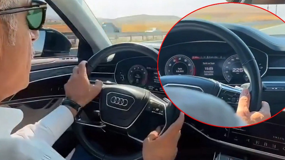 Abdulkadir Uraloglu behind the wheel