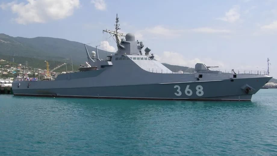 Project 22160 ship is equipped with the Kalibr-NK guided missile system